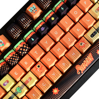 Dye-Sub Anime Theme Keycaps Pbt 129 Keys Cherry Keycap for Mx Switch GK64/84/87/96/104/108/980 Mechanical Keyboard