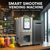 Distributeur automatique de smoothies aux fruits frais personnalisés - Anti-vandalisme, à monnayeur, Wi-Fi avec fonction de nettoyage automatique pour les friandises glacées