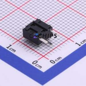 K2-1102DE-A4SW-04 Tactile Switch Bent Lead Through Hole-3P,6x6mm Switch 2.5N Right Angle Insert 6mm 6mm - Product Image 2