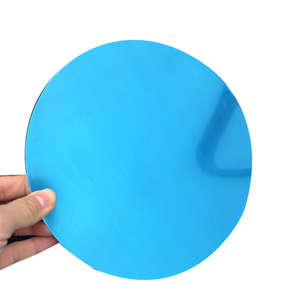Miroir circulaire en acier inoxydable laminé à chaud et à froid BA Blue PVC Enduit <span class=keywords><strong>Inox</strong></span> <span class=keywords><strong>SS</strong></span> 410 Type de plaque de disque - Product Image 1