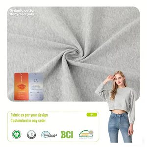 Tissu <span class=keywords><strong>jersey</strong></span> simple ChaoPai en coton biologique, 270 GSM, 100 % coton, largeur 185 cm, <span class=keywords><strong>uni</strong></span>, écologique, anti-boulochage, pour filles et garçons - Product Image 6