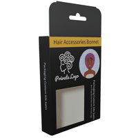 Boîte d'emballage de bonnet pour accessoires de cheveux avec LOGO personnalisé pour bonnet de douche en satin de soie Boîte d'emballage de carte pour bonnet de bain