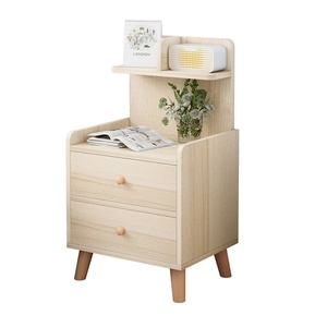 <span class=keywords><strong>Mesita</strong></span> de <span class=keywords><strong>noche</strong></span> sencilla y moderna con armario pequeño de madera de fácil almacenamiento y estante multifuncional para dormitorios pequeños - Product Image 5