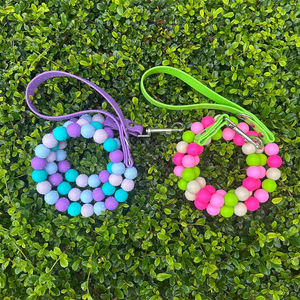 Guinzaglio personalizzato colorato impermeabile cane con perline per cani in PVC morbido Pet guinzaglio Set fascino all'ingrosso - Product Image 2