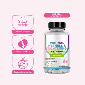 Cápsulas Probióticas Naturais Veganas 5 em 1, 60 Contagens, Atacado de Fábrica, Apoio à Umidade Vaginal, Aperto e Equilíbrio do pH para Mulheres - Product Image 4