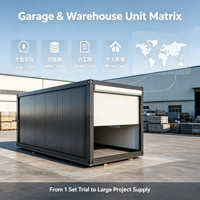 Maison préfabriquée personnalisée en conteneur, porte en acier galvanisé, garage, entrepôt, économique, montage facile