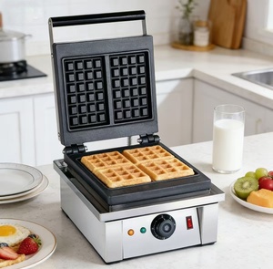 Nuovo Set di 2 Piastra Elettriche Quadrate per Waffle, Antiaderenti, Doppio <span class=keywords><strong>Forno</strong></span>, Riscaldamento Rapido, Alta Produttività, per Colazione Domestica - Product Image 6