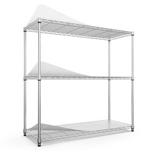 DB Heavy Duty 3-Tier Wire <b>Shelving</b> Unit 1050 LBS NSF Height Adjustable <b>Metal</b> Garage Storage Rack NSF Certified Storage Shelves - Product Image 1