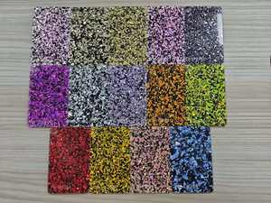 Vente en gros de feuilles acryliques PMMA écologiques avec paillettes pour la découpe au laser, l'artisanat, la présentation de bijoux, la décoration, résistantes aux chocs - Product Image 3