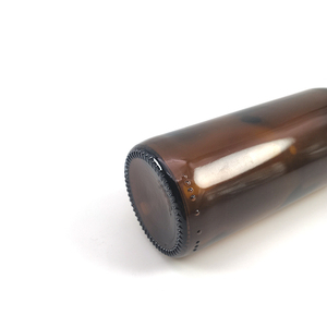 Bouteilles de bière en verre ambré brun de 330 ml de la marque Suther, surface gravée à l'acide, vides avec bouchon couronne, logo personnalisé, prix abordable - Product Image 5