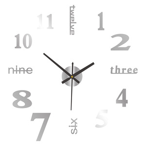 <span class=keywords><strong>Reloj</strong></span> <span class=keywords><strong>de</strong></span> Pared <span class=keywords><strong>de</strong></span> Diseño Nórdico, Fácil <span class=keywords><strong>de</strong></span> Instalar sin Taladro; Elegante <span class=keywords><strong>Reloj</strong></span> Decorativo Silencioso a Pilas para Salas <span class=keywords><strong>de</strong></span> Estar y Oficinas; Mundial - Product Image 5