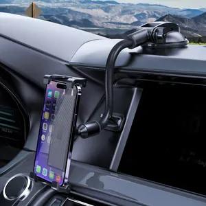 Hot Selling Universal Gooseneck Long Arm Windshield Car Mobile Cell Phone Holder Mount For The Car With Anti-Shake Stabilizer