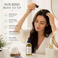 Ekstrak Tumbuhan Alami Organik 100% Murni Menutrisi & Memperbaiki Rambut Minyak Rambut Botani untuk Pertumbuhan Rambut Perbaikan Rambut & Pencegahan Kerontokan