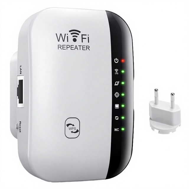 LFN EJ0006 300Mbps Fast Speed Wi-Fi Signal Booster 2.4Ghz 2x2.0dbi Antennas Small Size 50-100M Coverage POE