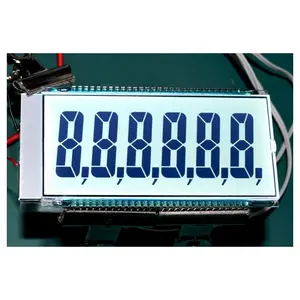 Pantalla de cristal líquido OEM, cristal de 7 segmentos, 3, 4, 5, 6, 7 dígitos, LCD personalizado, transmisión, código de segmento TN