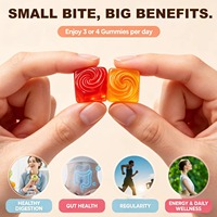 Gummies sans sucre à fibres 5g par portion, saveur Baies & Pêche, Complément alimentaire pour adultes, Marque privée, Fabrication OEM