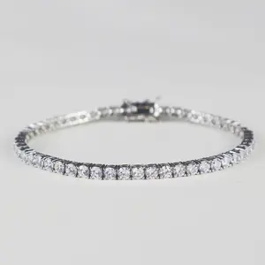 Wholesale Custom 925 Sterling Silver Fine Jewelry Bracelet Wild Popularity Fashion Jewelry Tennis Bracelet For Women