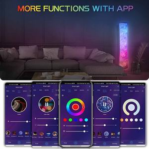 Lámpara de Pie Inteligente WIFI con Cambio de Color RGB, Aplicación TUYA, Lámpara de Pie Moderna con Sincronización Musical DIY, Lámparas LED para Decoración de Sala de Estar - Product Image 6
