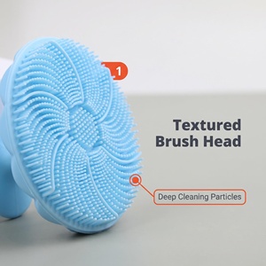 Anti Slip Handle Silicone Cleaning <b>Brush</b> Soft Flexible <b>Bristles</b> Multi Use Facial Cleansing & Bathroom Gap Scrub <b>Brush</b> - Product Image 4