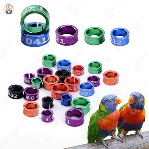 Op maat gemaakte aluminium duivenring, gesloten ID-<span class=keywords><strong>band</strong></span> met logo-optie, milieuvriendelijk en duurzaam voor postduiven (alle seizoenen) - Product Image 1