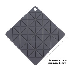 Châu Âu Phong Cách Nhiệt Độ Cao Bảng Mat Hiện Đại Rùa Hoa Văn Cách Nhiệt Cấp Thực Phẩm Silicone Coaster Dày Nồi Mat - Product Image 3