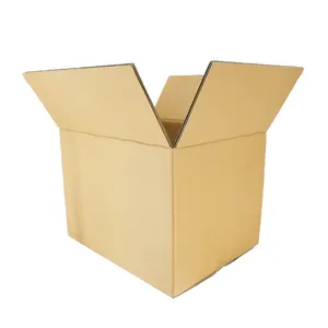 Caja de embalaje Kraft plegable grande personalizada, caja de envío blanca de cartón corrugado para correo móvil para pequeñas empresas