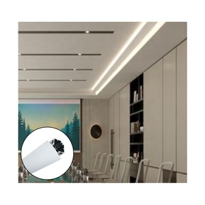Perfil de aluminio LED para techo y pared, canal de <span class=keywords><strong>luz</strong></span> lineal para tira COB, doble salida, iluminación <span class=keywords><strong>indirecta</strong></span> - Product Image 1