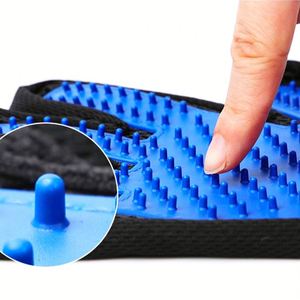 Meilleure vente Fournitures de bain pour animaux de compagnie Nouvelles améliorations en silicone Nettoyage Massage Toilettage Pet Hair Bath Care Wash Free Gloves - Product Image 5