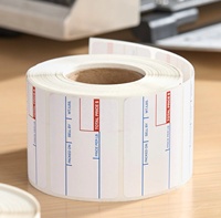 Label Termal CAS, Gulungan Pencetakan Termal, Label Makanan untuk Timbangan, Stiker Timbangan, Label Barcode, Label Timbangan Termal
