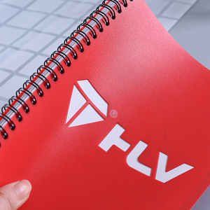 Biểu tượng tùy chỉnh không thấm nước <span class=keywords><strong>PP</strong></span> Bìa xoắn ốc ràng buộc máy tính xách tay Tạp Chí Nhật Ký chết cắt 100 trang văn phòng viết <span class=keywords><strong>notepad</strong></span> cho khuyến mãi - Product Image 3