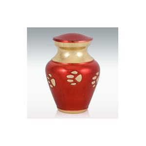 Diseño moderno de la mejor calidad, urnas de cremación metálicas grabadas con pata y recuerdos, urnas funerarias sólidas duraderas a la venta - Product Image 2