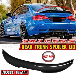 Aileron de coffre arrière style PSM pour BMW E92 335i 328i 2007-2012, décoration de couvercle de coffre arrière - Product Image 1