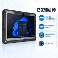 Getac F110 Nueva Tableta Industrial Resistente con Windows 11 Pro, Pantalla Táctil Intelible Bajo la Luz Solar para Diagnóstico Automotriz