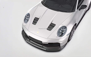 ชุดแต่งคาร์บอนไฟเบอร์สไตล์ Paktech-z สำหรับ Porsche 911 992.2 ประกอบด้วยลิ้นหน้า สเกิร์ตข้าง ดิฟฟิวเซอร์หลัง และสปอยเลอร์ - Product Image 5