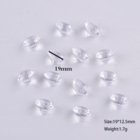 Pierres précieuses en plastique acryliques pour décoration de fête au trésor de pirate diamant en plastique pour dispersion de table de remplissage de vase