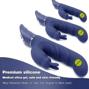 Erwachsenen-Sexspielzeug für Frauen USB-Aufladbarer Dual-Stimulations-<span class=keywords><strong>Rabbit</strong></span>-Vibrator mit 10 Modi IPX5 Wasserdichter G-Punkt-Dildo-Vibrator - Product Image 3