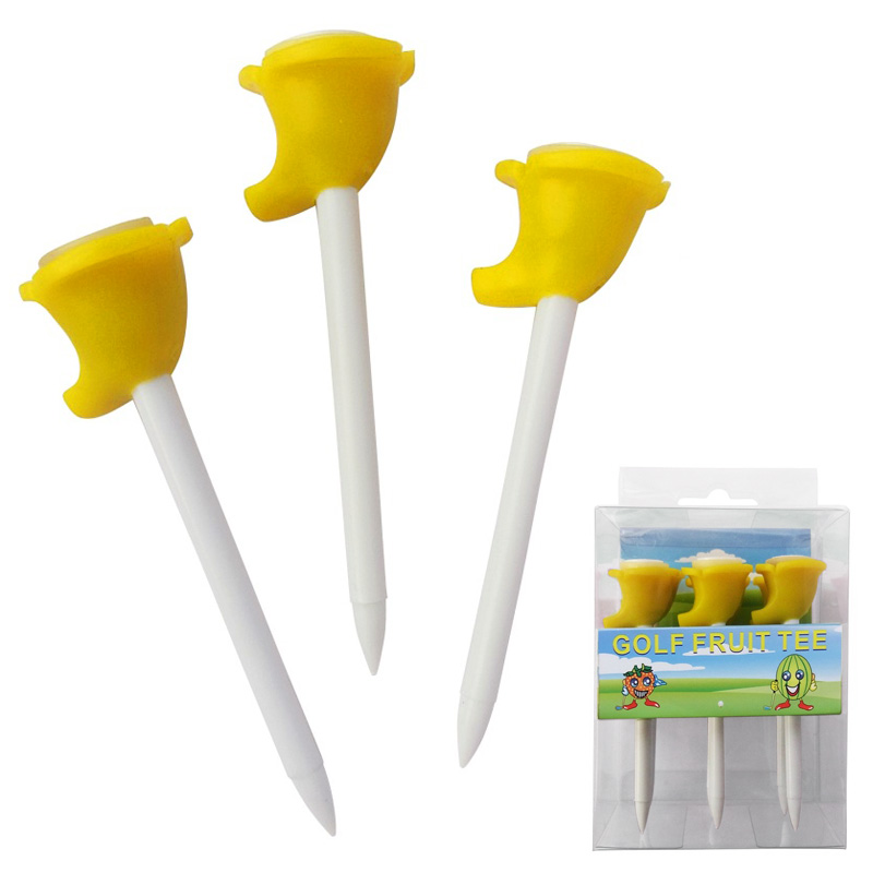 2021 high quality 83mm plastic fruit shaped golf tee accessories for golf course