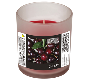 German Brand Cherry Scented Luxury Fragrance Pillar Candles Glass Jar Long-Lasting Aroma Fruity Jasmine Premium Wax - Product Image 2