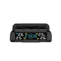 Capteur TPMS universel alimenté par énergie solaire et USB, surveillance de la pression des pneus en temps réel 24h/24