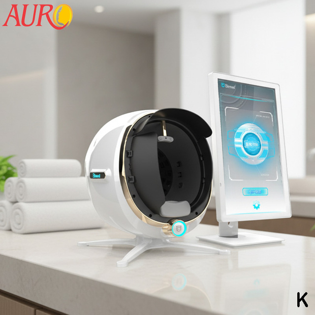 High End Spa and Dermatology Clinic 8 Spectrum 3D Face Skin Analyzer with 14 Detection Functions