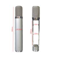 En gros, Corps de microphone à tube AKG C12 argenté, Coque de microphone givrée DIY pour projets de microphones à tube, Amélioration pour studios d'enregistrement et de diffusion