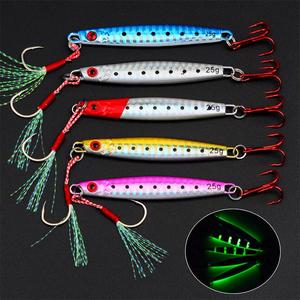 25g 40g 60g 80g 100g 120g 150g 180g Appâts durs artificiels à effet lumineux pour pêche en haute mer - Product Image 3