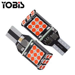YOBISขายส่งT15 24smd Bcakupย้อนกลับโคมไฟไฟท้ายรถเบรคอัตโนมัติLED Canbus <span class=keywords><strong>WY16W</strong></span> W16W T15 หลอดไฟเลี้ยวสัญญาณหลอดไฟ - Product Image 2