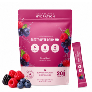 Complément de boisson hydratante sans sucre pour adultes, poudre d'électrolytes et de vitamines mélangées, nutrition sportive, soins de santé, soutien sportif, immunité - Product Image 1