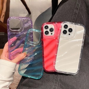 เคสโทรศัพท์แบบใสเนื้อผิวหยักสีลูกกวาดสำหรับ iPhone 16 15 14 13 PRO MAX ซิลิโคนนิ่มกันกระแทกฝาหลังเคสใส - Product Image 5