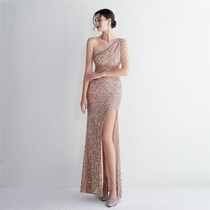 19533 #<span class=keywords><strong>2022</strong></span> nuevo hecho a mano rebanada de cuentas artesanía cuentas de <span class=keywords><strong>uñas</strong></span> un hombro estilo Fondo moda gorda señora vestido de talla grande vestido Super tamaño - Product Image 2