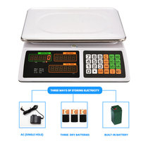Balance de prix électronique personnalisée, 220V, 40kg, poids à l'unité