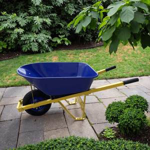 Brouette de jardin robuste à roue pneumatique, montage facile, haute capacité de charge - Product Image 1