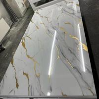 Feuille de marbre UV Panneaux muraux en PVC pour la décoration intérieure de l'hôtel Service de découpe personnalisé