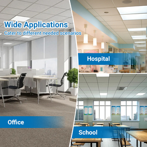 Văn phòng recessed troffer Đèn Dimmable chiếu sáng 36W 50W LED Backlit Bảng điều chỉnh ánh sáng - Product Image 3